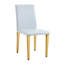 Quatre chaises de salle à manger en polyuréthane gris - simples et confortables, avec 4 pieds en métal-124923004-124923007-124923008