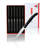 KitchenTrend 6-Piece Steak Knife Set for Kitchen, Premium Serrated Blades, Dishwasher Safe, Black