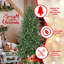 Arbre de Noël artificiel 6 pi, 1168 pointes de branches, pin à charnière luxuriante avec aiguilles mixtes en PE + PVC, arbre de Noël à assemblage facile avec support en métal robuste pour la décoration de Noël intérieure