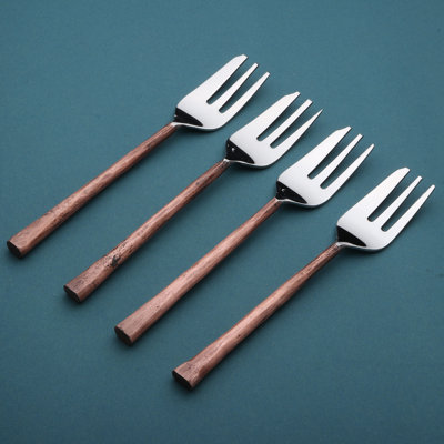 Ahrie Design Copper Antique Pastry Fork 4 Pcs. Set