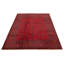Tapis rouge en laine noué à la main de conception unique 6 pi 8 po x 9 pi 10 po Oleh