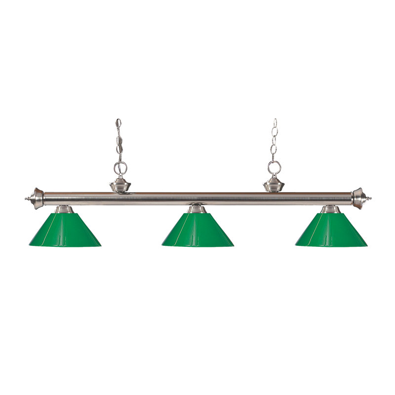 Chevelle 3 - Light Pendant, Green, Bronze, No