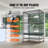 Docila 52'' Steel Flat Top Flight Cage with Wheels