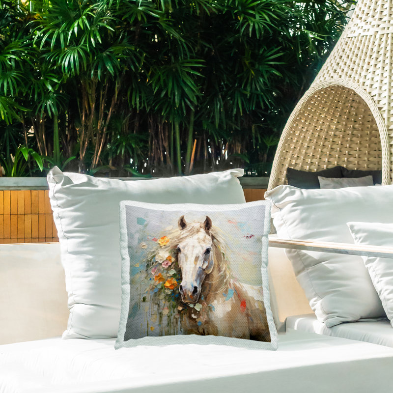 Housse et insert de coussin décoratif en polyester carré pour intérieur / extérieur par Lazar Studio