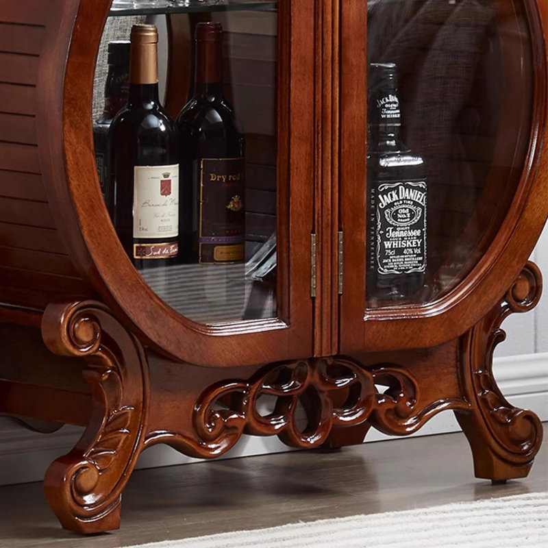Nut-Brown Solid Wood Display Cases