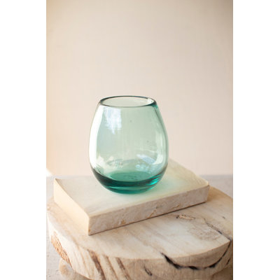  Glass Multi-Use Wine & Cocktail Tumblers 4.5"H, Clear Hand-Blown Transparent, Set of 6