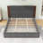 Minimalist Upholstered Platform Bed Frame with Wood Slat System-1869295524-1869295513