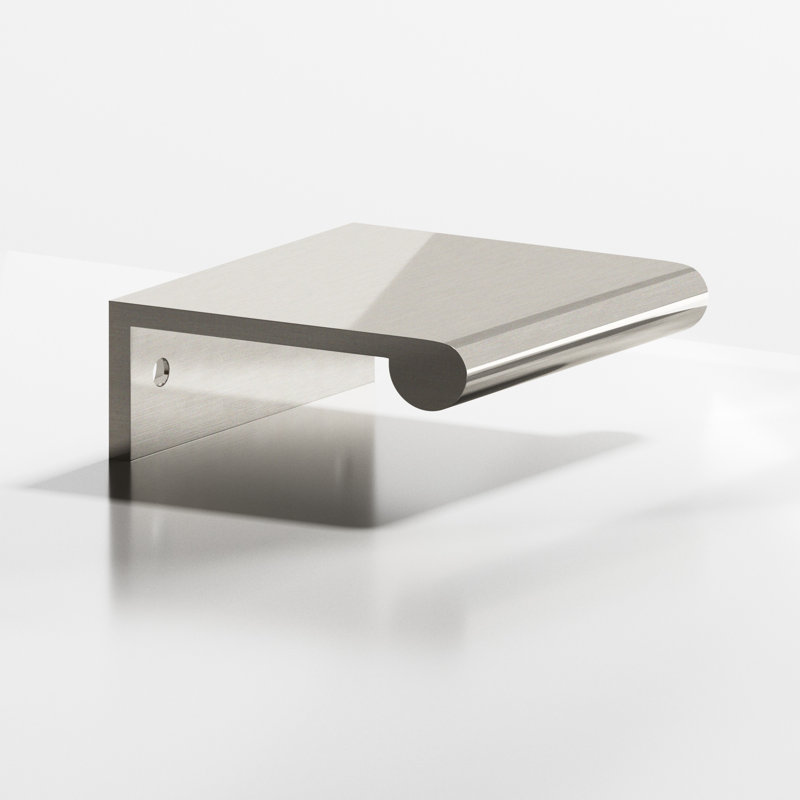 Edge Finger Pull, 6'', Satin Nickel