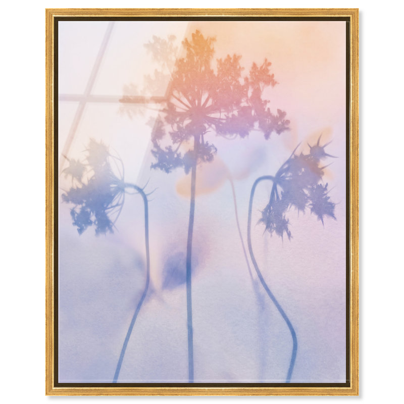 Lavender Shadows High-Gloss Frameless Acrylic Glass Wall Art Abstract Print by Oliver Gal, Ready to Hang, 16 x 20