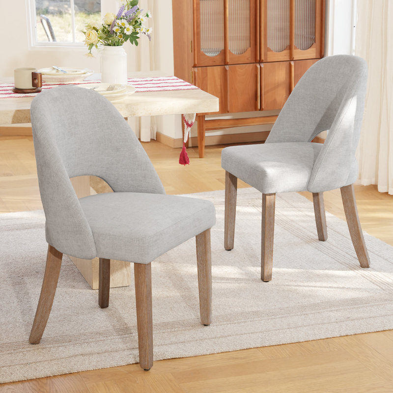 Chaise de salle à manger rembourrée Engstrom, Gris