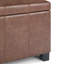 Repose-pieds rectangulaire avec rangement relevable Dover-1897544026