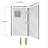Bella CORE Arctic Mist 2 Wall Tub and Shower Surround up to 48Dx48Wx96H