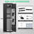 5-6 Gun Safe, Quick Access Biometric Fingerprint Rifle Gun Safe with Silent Mode and Alarm System, Gun Safe for Rifles and Pistols, Gun Cabinet with Removable Shelf and 3 Adjustable Gun Slots