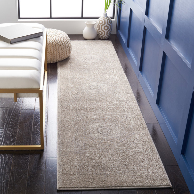Monica Oriental Beige Area Rug, Runner 2'2" x 8'