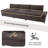 Comfortable Three-Seater Sofa with Dual Storage Units for Various Spaces-1387207035