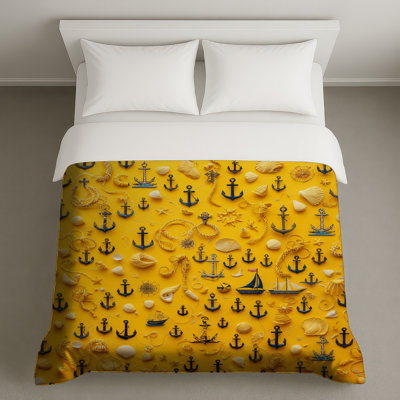 Nautical Anchors Ropes Seashells Duvet Covers