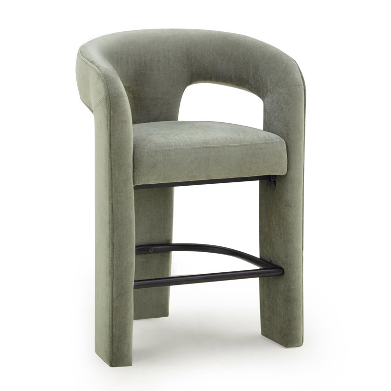 Tabouret de comptoir Malone, Tabouret de comptoir (siège d'une hauteur de 26 p, Vert