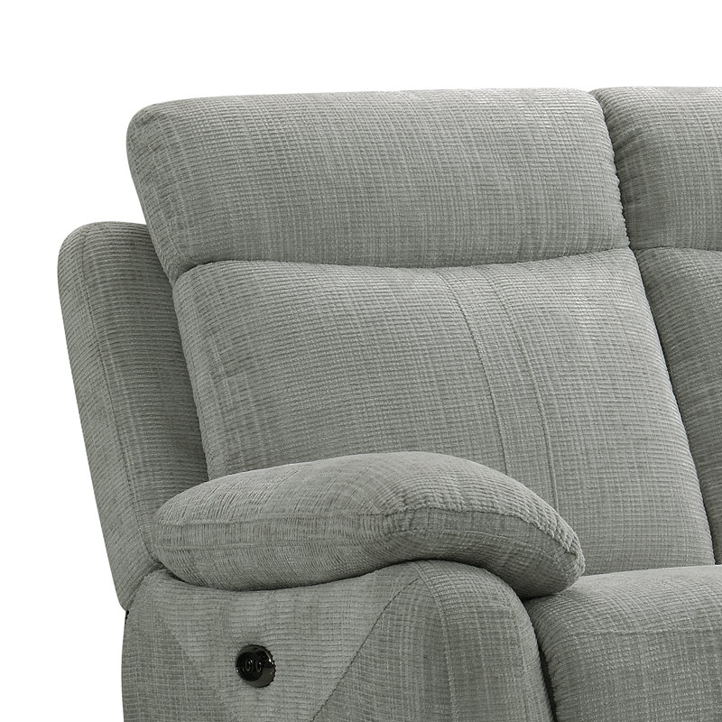 Bikash 2 Seater Electric Reclining Loveseat, Beige