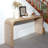Curved Waterfall-style wood Console Table-320400414