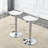 Modern Minimalist Bar Chairs And Bar Stools. Can Rotate 360 ° And Adjust Lifting. PET Backrest And PU Seats. Set Of 2. Suitable For Bars-2079692884