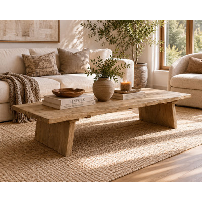 Table basse en bois massif