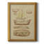 Antique Ship Plan III - reproduction d'art sur toile encadrée-204645803