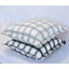 Ensemble de 2 housses de coussin en coton tissé à carreaux avec franges-106208498-106927794