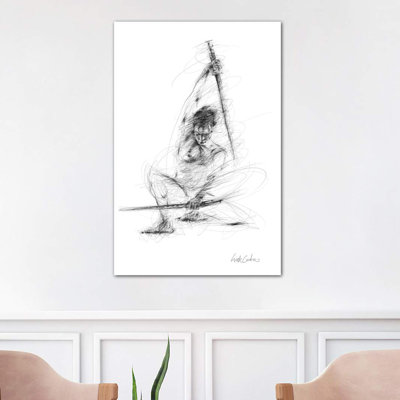 Cut The Air by Erick Centeno - Wrapped Canvas Print