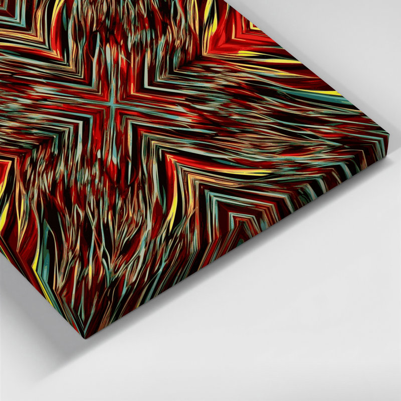 Op Art 32 Brown Canvas Wall Art, 20" H x 30" W