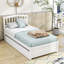 Structure de lit plateforme en bois avec lit gigogne Mashud-87375564