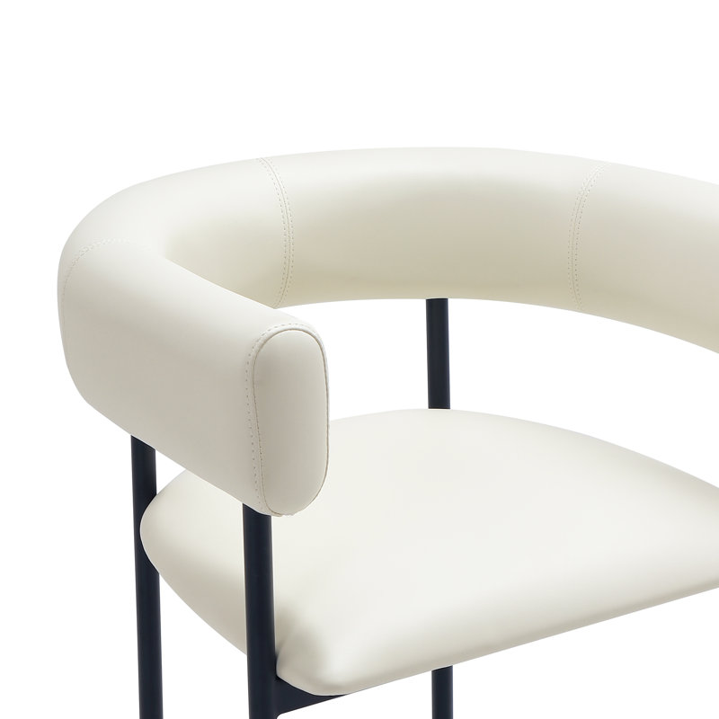 Chaise de salle à manger Onda, Ivoire ivoire