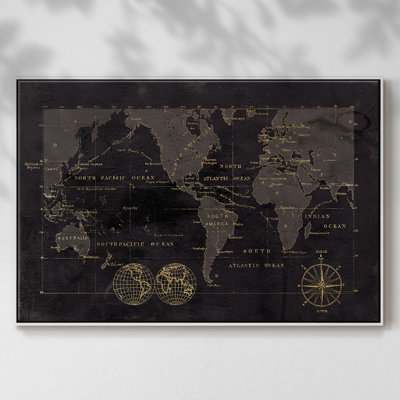 " Black Gold Map " Print