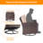 5 - Person Wicker Swivel Rocker Chair Outdoor Seating Group with Cushions-168258768-168258769