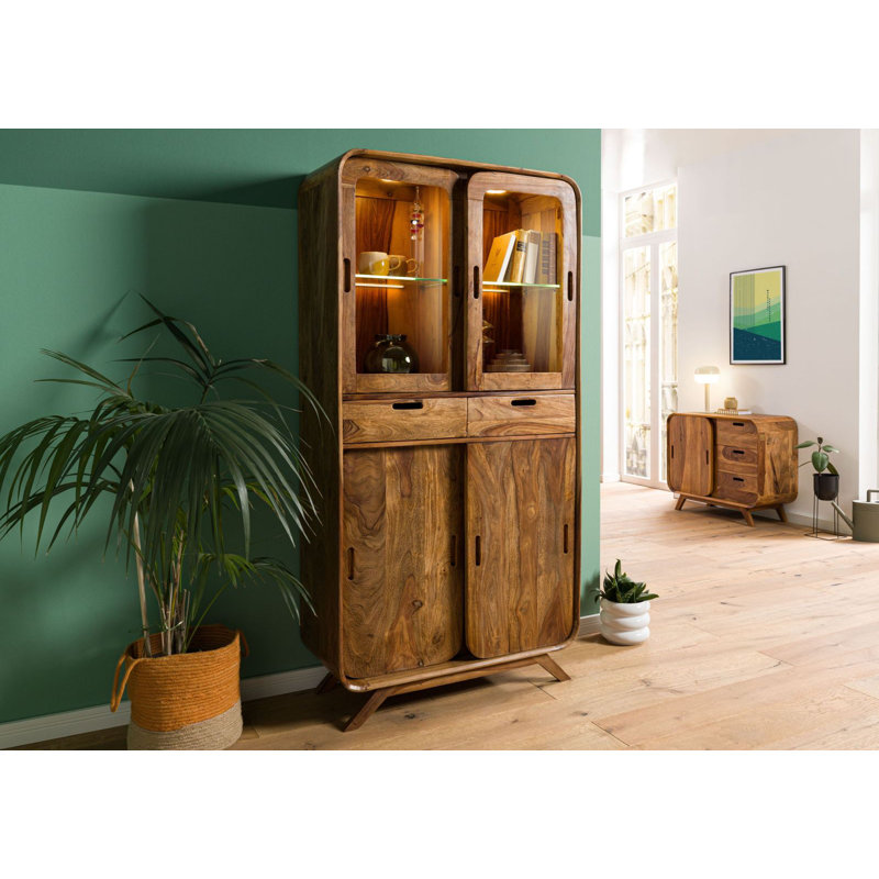 Display Cabinet, Light Brown