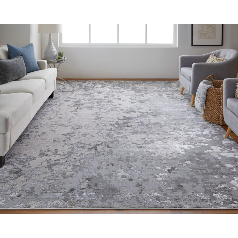 Tapis gris / argent Devia