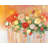 Contemporary Botanical Polyester Placemat | Abstract Floral Decor