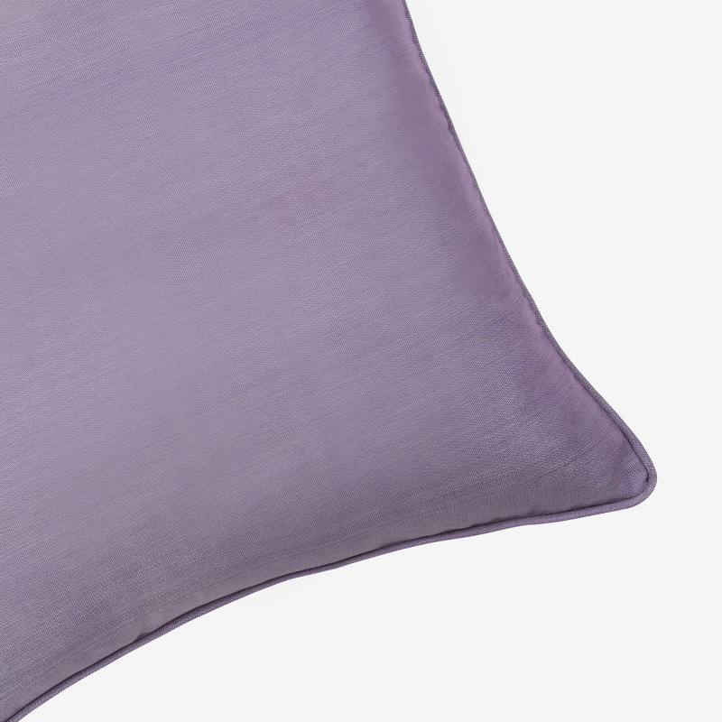 Kutnu Square Throw Pillow Cover, Lilac/Orange