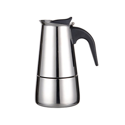 Stainless Steel Moka Coffee Stove Pot, Espresso Maker Pot, Espresso Coffee Maker For Home Office Use, Moka Pot Stovetop Latte Maker, 100ml/ 200ml