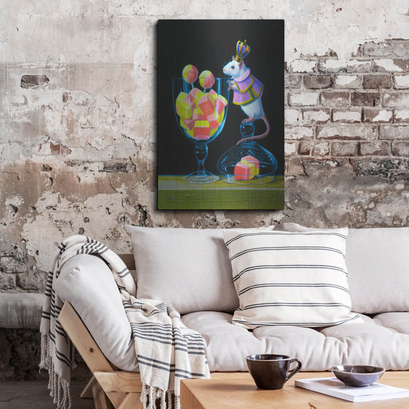 «Gluttony Is A Bad Thing» par Valery Vecu Quitard, art mural en métal, H 36 po x l 24 po