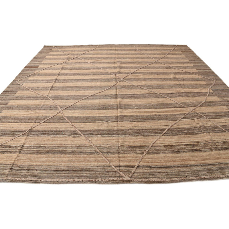 12 Ft Square Pinson Brown Rug