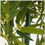 Bambou artificiel 5 pi avec pot en plastique noir, ensemble de 2-727331288