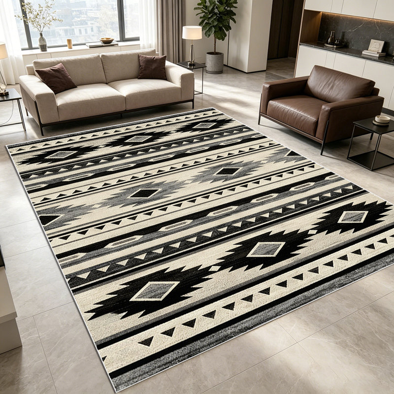 1PC Abstract Overlapping Geometric Circle Neutral Pink Brown Tone area rugs for Living Room, Soft and Comfortable, Suitable for all seasons, easy-to-maintain, machine washable Indoor floor mat, Under Table Farmhouse suitable for living room, dining