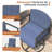 59" Patio Dining Table Set with 4 Padded Swivel PVC-Coated Polyester Chairs & 2 Benches-561000459