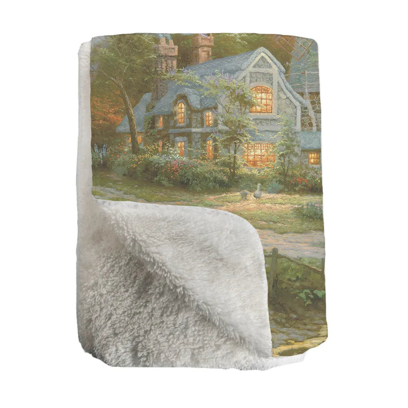 Jeté en sherpa Thomas Kinkade The Wind of the Spirit