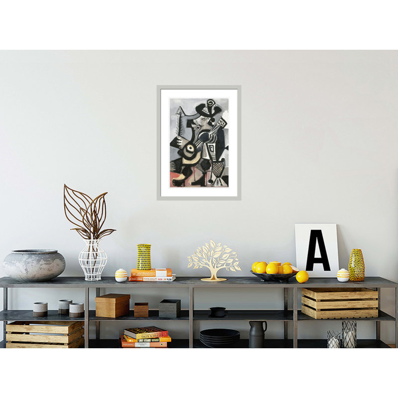 «Musicien» par Pablo Picasso, impression giclée encadrée, H 29,5 po x l 21,65 po