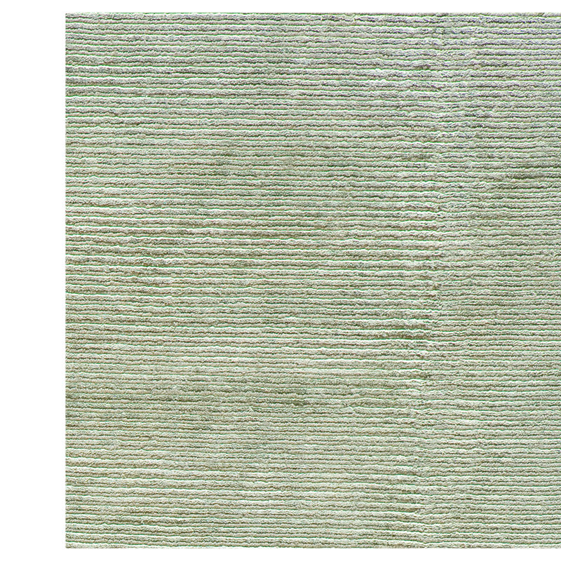 Tapis noué à la main en écume de mer / ivoire, Rectangle 4 pi x 6 pi