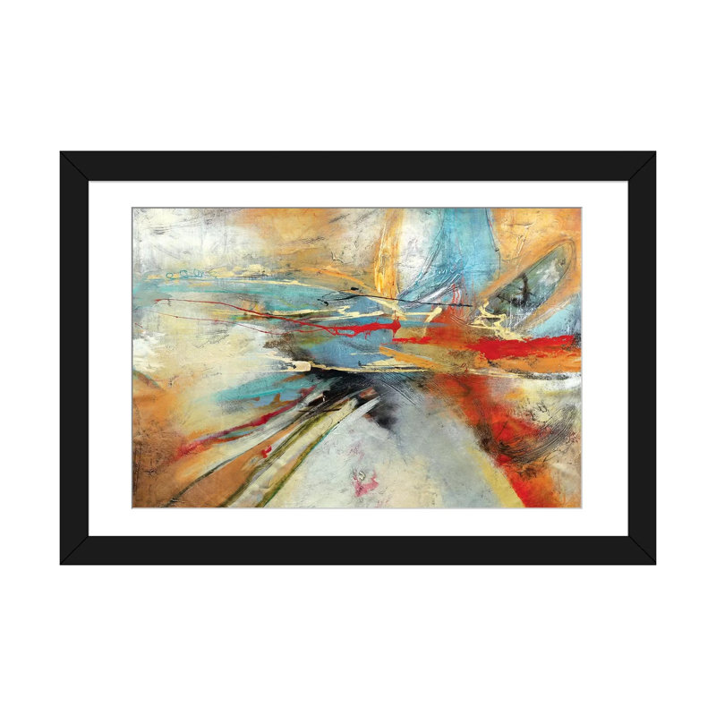 «Fugaz III», impression sur toile, H 16 po x l 24 po x P 1 po, Papier d'art encadré noir