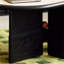 Table basse ovale mobile en pierre frittée