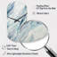 Blue Whirlwind I - formes abstraites, horloges murales asymétriques en métal, horloge murale cylindrique bleue-105566651