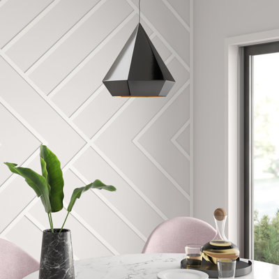 Luminaire suspendu géométrique simple à 1 lumière
